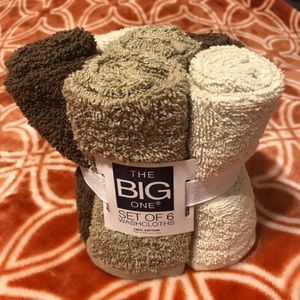 💖 4/$20 NWT The Big One Set of Six Washcloths
